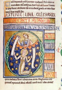 Ms 1 fol.235 Predikerens bok, fra Souvigny-bibelen av French School