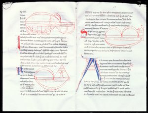 Ms 237 f.47-48 Musikalske intervaller fra Boetiuss musikalske traktat av French School