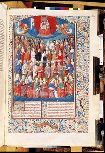 Ms 246 f.406r Paradise, fra De Civitate Dei av St. Augustine of Hippo (354-430) av French School