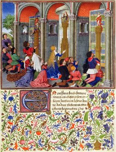 Ms 2617 Arcitas ber til Mars, Palemon ber til Venus, Emily ber til Diana, fra La Teseida, av Giovanni Boccaccio (1313-75) 1340-41 av French School