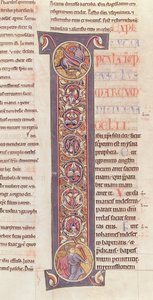 Ms 2 fol.175 t.2 Evangeliet til St. Markus, fra Bibelen til klosteret Saint-Andre aux-Bois av French School