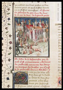 Ms 55 t.2 fol.290v Hell, fra De Civitate Dei av St. Augustine of Hippo (354-430) oversatt av Raoul de Presles, ca. 1400-50 av French School