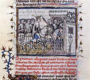 Ms 783 St. Louis (1215-70) i Frankrike (vellum) av French School