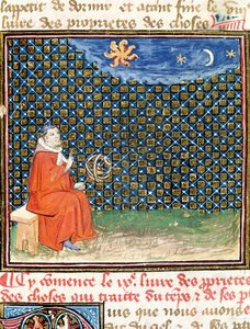 Ms 993 fol.114 Properties of the Sky, fra Le Livre des Proprietes des Choses av Jean Cordichon av French School