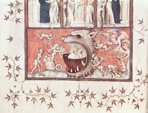 Fr 22912 Fol.2v Detalj av helvete, fra 