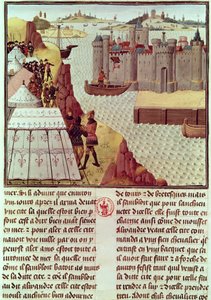 Fr 9342 Side fra Histoire du Grand Alexandre av Jean Vauquelin, ca. 1465 av French School