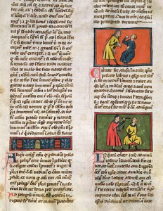 Ms H 89 Doctors and Patients, fra en utgave av Book of Surgery av Rogier de Salerne av French School