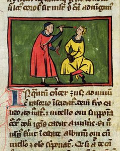 Ms H 89 Kirurgisk behandling, fra en utgave av Book of Surgery av Rogier de Salerne av French School