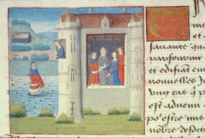 Ms Hunter 252 f.127v Ekteskap, fra Les Cent Nouvelles Nouvelles, 1462 av French School