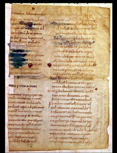 Ms Lat 12832 Fol.A Inventar over karolingisk eiendomsbesittelse, fra polyptyken til abbed Irminon av Saint-Germain-des-Pres av French School