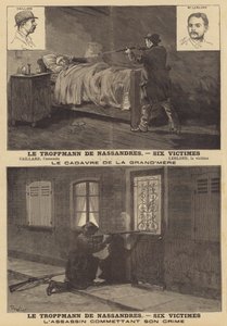 Drap på en familie på seks på Nassandres av en drapsmann ved navn Caillard av French School