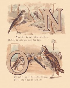 N O: Nattergal, bryllup, ugle, ortografi av French School