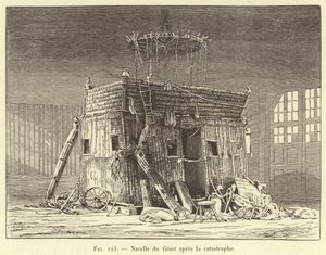 Nacelle du Geant etter katastrofen (gravering) av French School