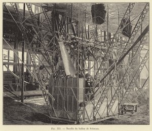 Nacelle du Ballon de Schwarz (gravering) av French School