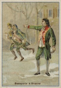 Napoleon Bonaparte ved militærskolen i Brienne-le-Chateau, Frankrike av French School