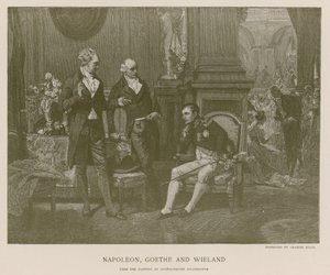 Napoleon, Goethe og Wieland av French School