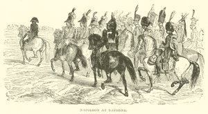 Napoleon ved Bayonne (gravering) av French School
