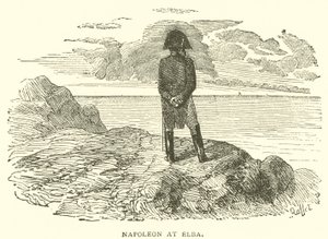 Napoleon ved Elba (gravering) av French School