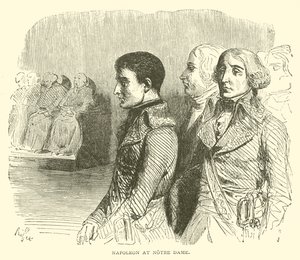 Napoleon ved Notre Dame (gravering) av French School