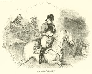 Napoleons flukt (gravering) av French School