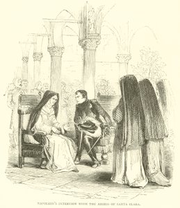 Napoleons intervju med abbedissen av Santa Clara (gravering) av French School