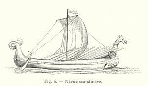 Skandinavisk skip (gravering) av French School