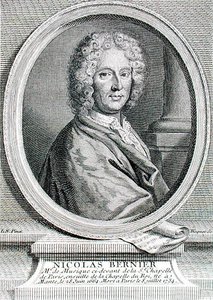 Nicolas Bernier (1665-1734) gravert av Etienne Fiquet (1719-94) (gravering) av French School
