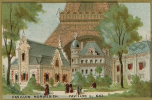 Norsk og gass paviljong på Paris World Fair av French School