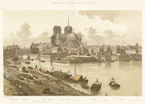 Notre-Dame lEveche og klosteret, 1595 av French School
