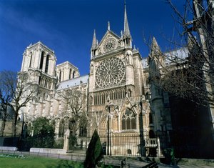 Notre Dame fra sør, 1163-1345 av French School