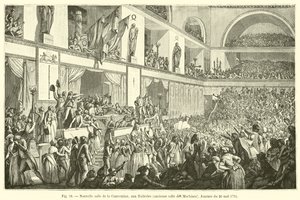 Ny konferansesal, ved Tuileriene, tidligere maskinrom, dag 20. mai 1795 av French School