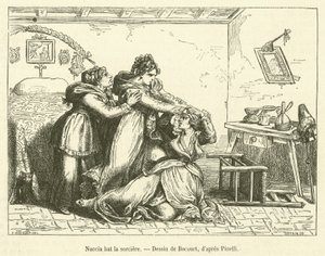 Heksa slår heksen (gravering) av French School