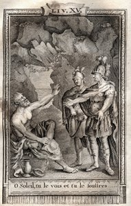 O Sun you see it, and you suffer it! Ulysse answered me without moving: Jupiter wants it... engraving of 1798 by Monnet in “Les Aventures de Telemaque, fils d