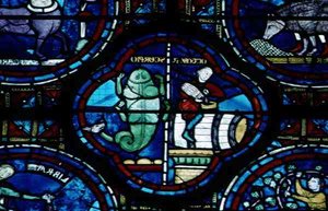 oktober og Skorpionen, fra Zodiac-vinduet av French School