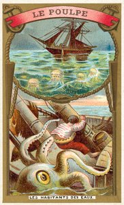 Blekksprut (chromolitho) av French School