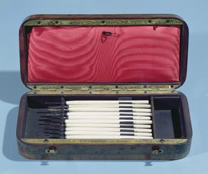 Oculists instrumentkasse, laget av Charriere fra Paris av French School