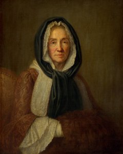 Old Woman with a Muff, andre halvdel av 1700-tallet (olje på lerret) av French School