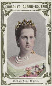 Olga, dronning av Hellas (farget bilde) av French School