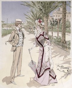 På Promenade des Anglais, Nice, februar 1899 av French School