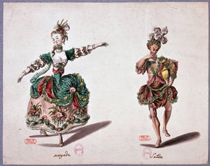 Operakostymer: nayade og satyr av French School