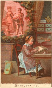 Ortografi (chromolitho) av French School