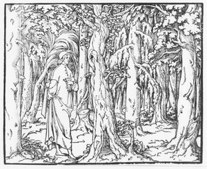 Side fra "Discourse on the Dream of Poliphile", av Francesco Colonna, 1546 av French School