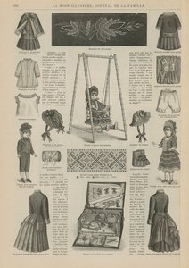 Side fra La Mode Illustree av French School