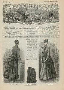 Side fra La Mode Illustree av French School