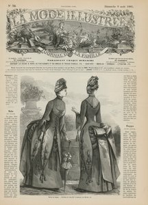 Side fra La Mode Illustree av French School