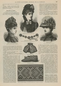 Side fra La Mode Illustree av French School