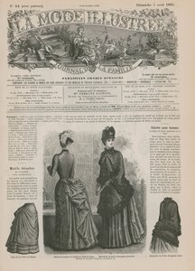 Side fra La Mode Illustree av French School