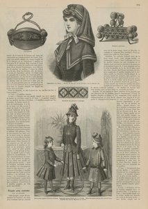 Side fra La Mode Illustree, 1885 av French School
