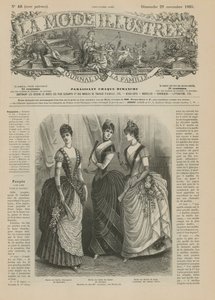 Side fra La Mode Illustree, 1885 av French School