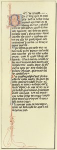 Side med trubadurpoesi av French School